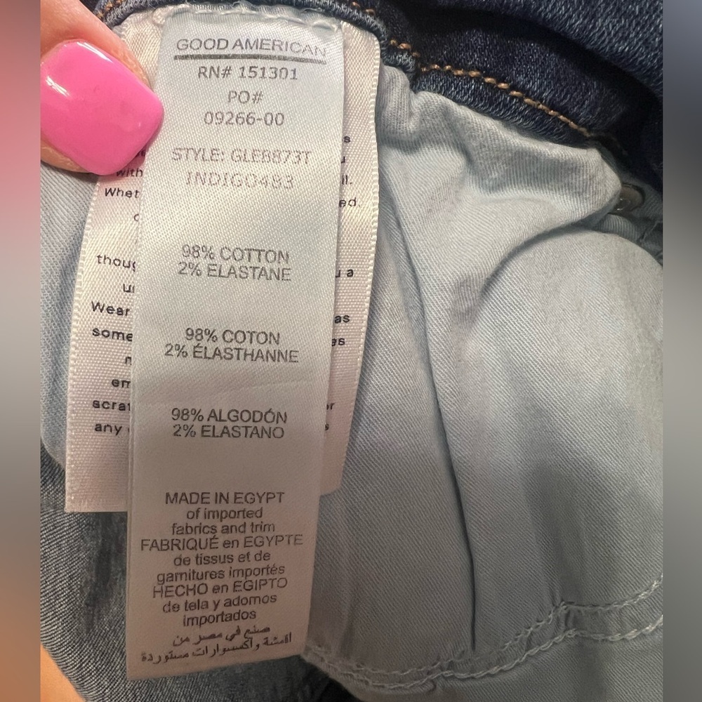 Good American Exposed Button Skinny Jeans Size 15 - Picture 9 of 13